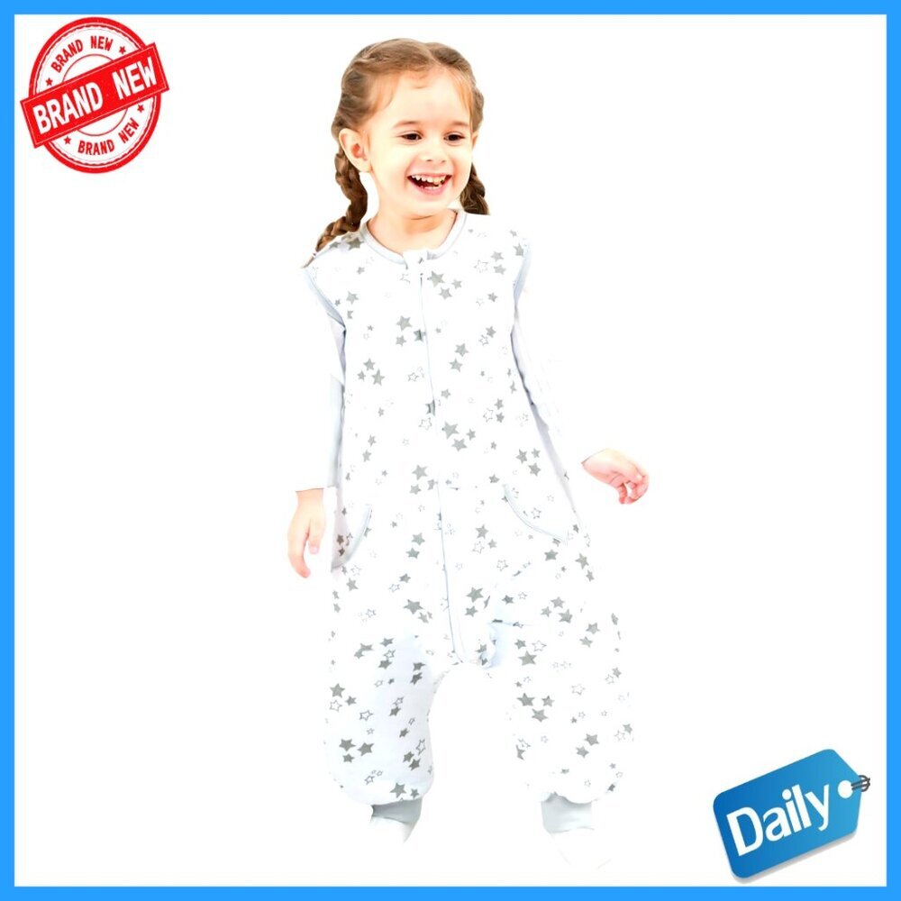 Toddler Sleep Sack with Feet, Sleeveless Wearable Blanket 1.0 TOG
